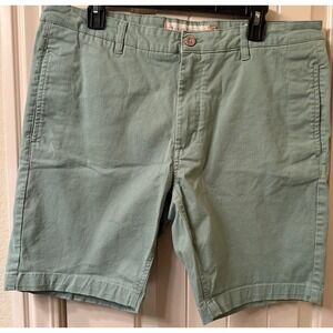 Tailor Vintage New Canaan Shorts Mens 36 Green Slim Stretch 9" Inseam Chino
